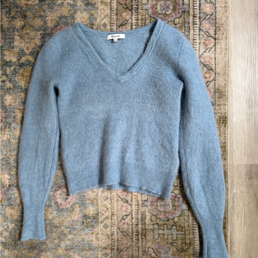 Madewell Alpaca V-Neck Sweater